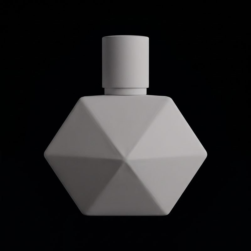 Illustration: the same bottle as a clay render